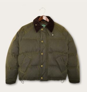 SOREL X Barbour Transport Wax Puffer Jacket